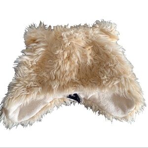 Baby Gap Unisex Fuzzy faux fur Winter hat size XS/S cream